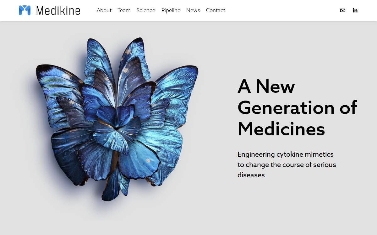 Medikine website preview