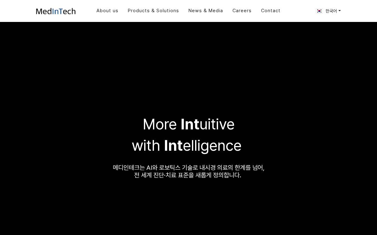 Medintech website preview