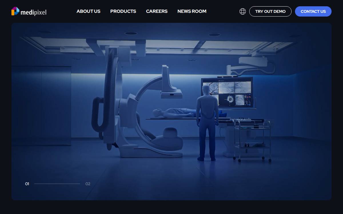 Medipixel website preview