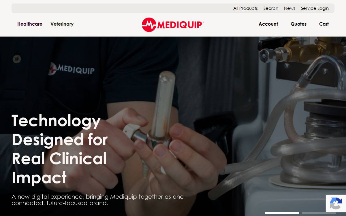Mediquip website preview