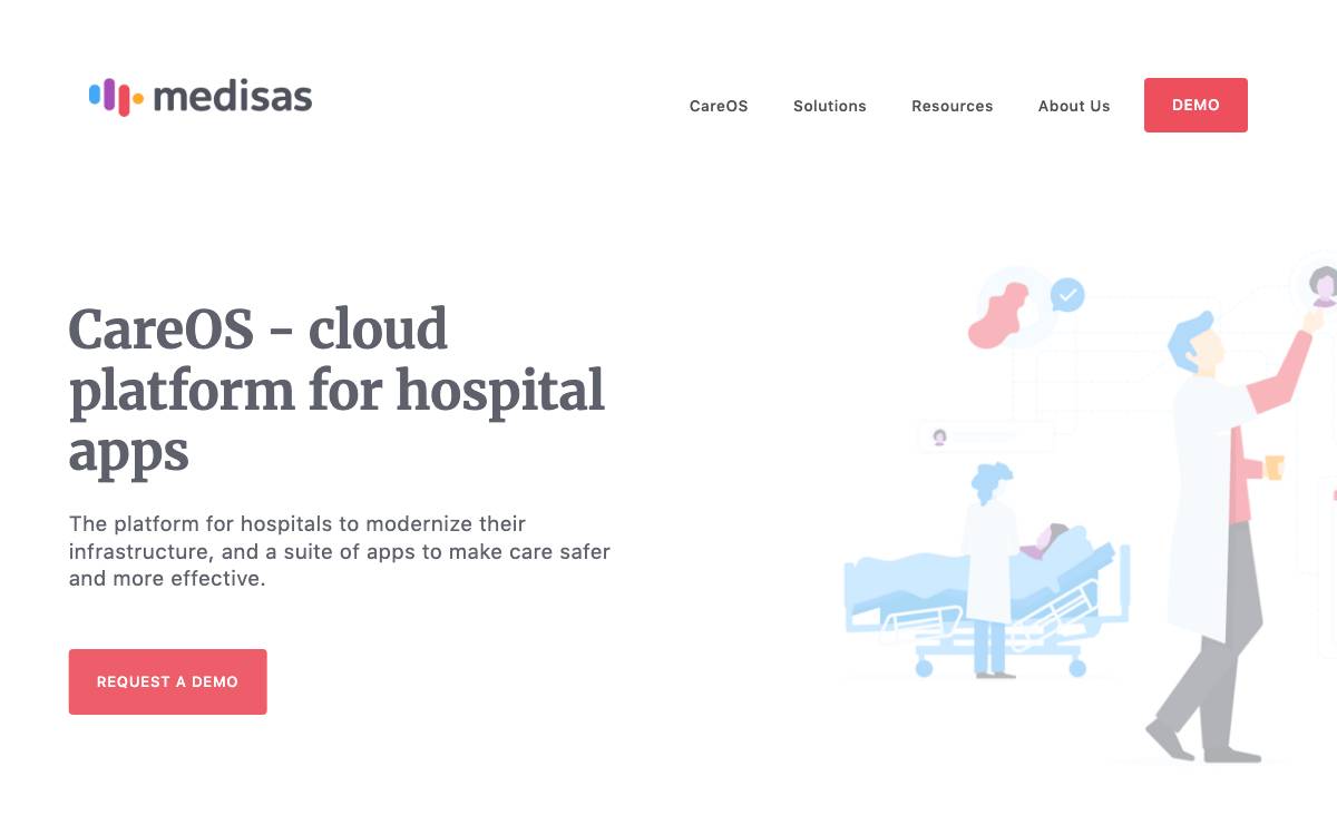 Medisas website preview