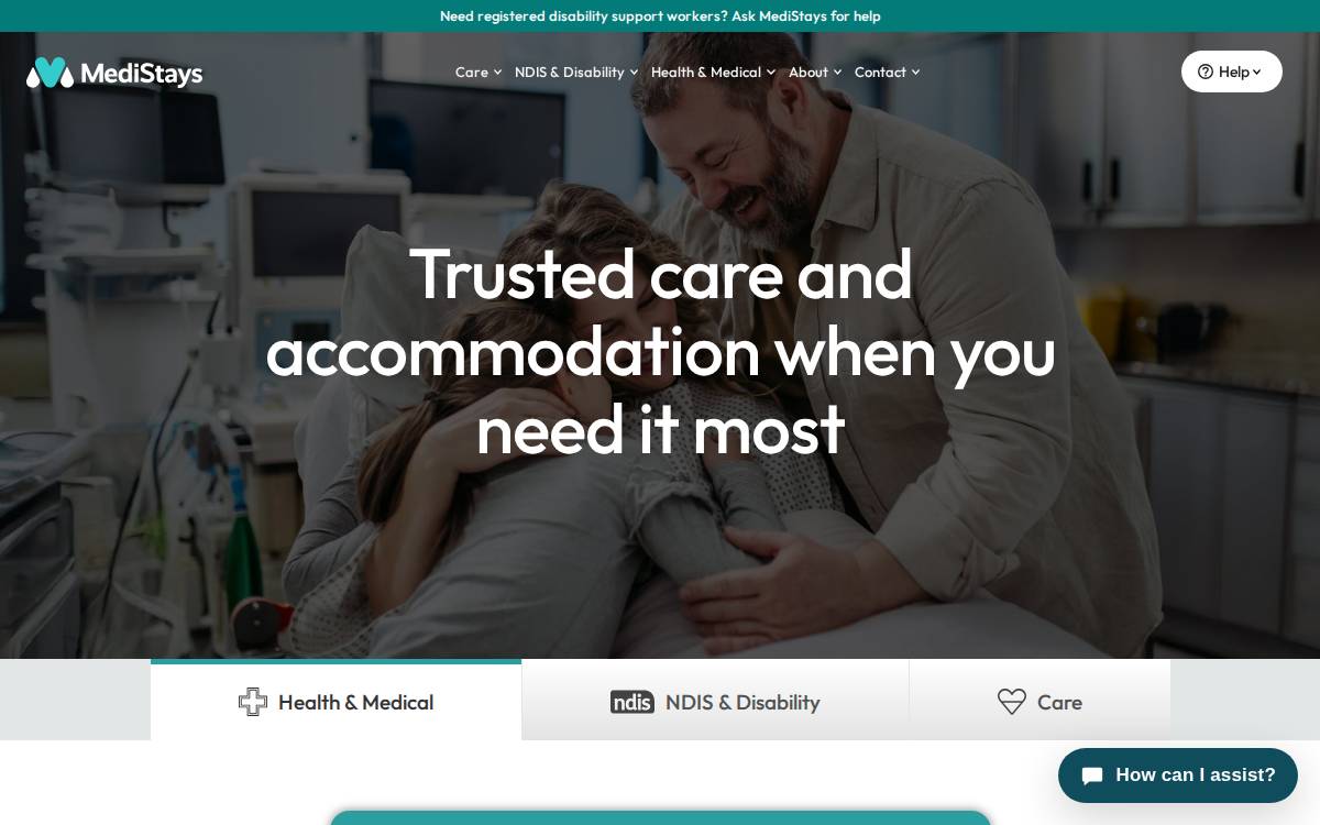 Medistays website preview