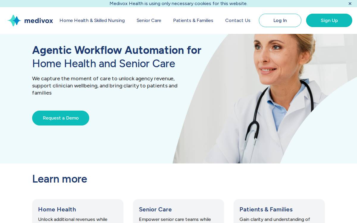Medivox website preview