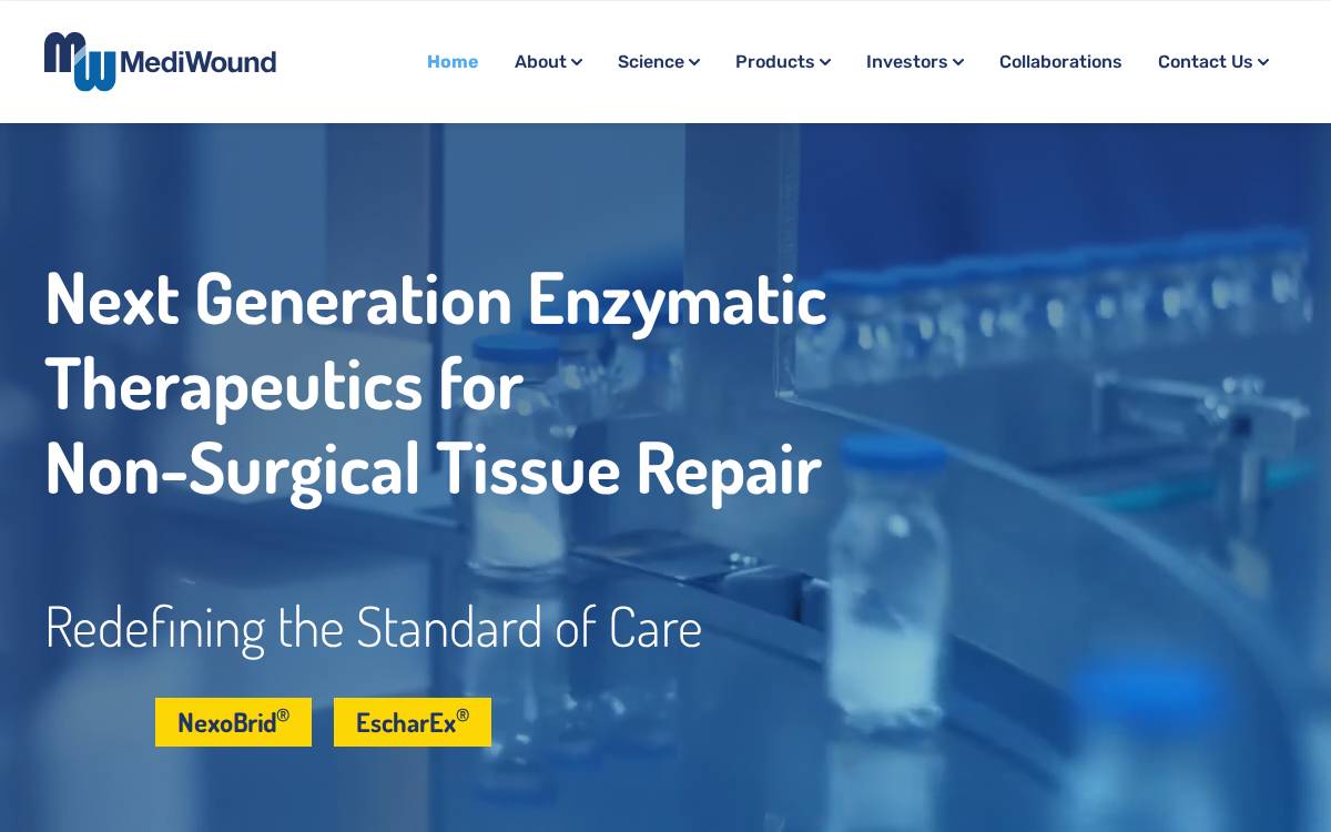 Mediwound website preview