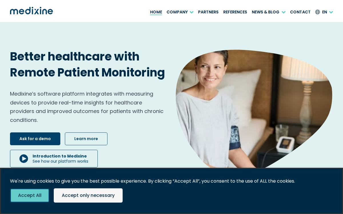 Medixine website preview