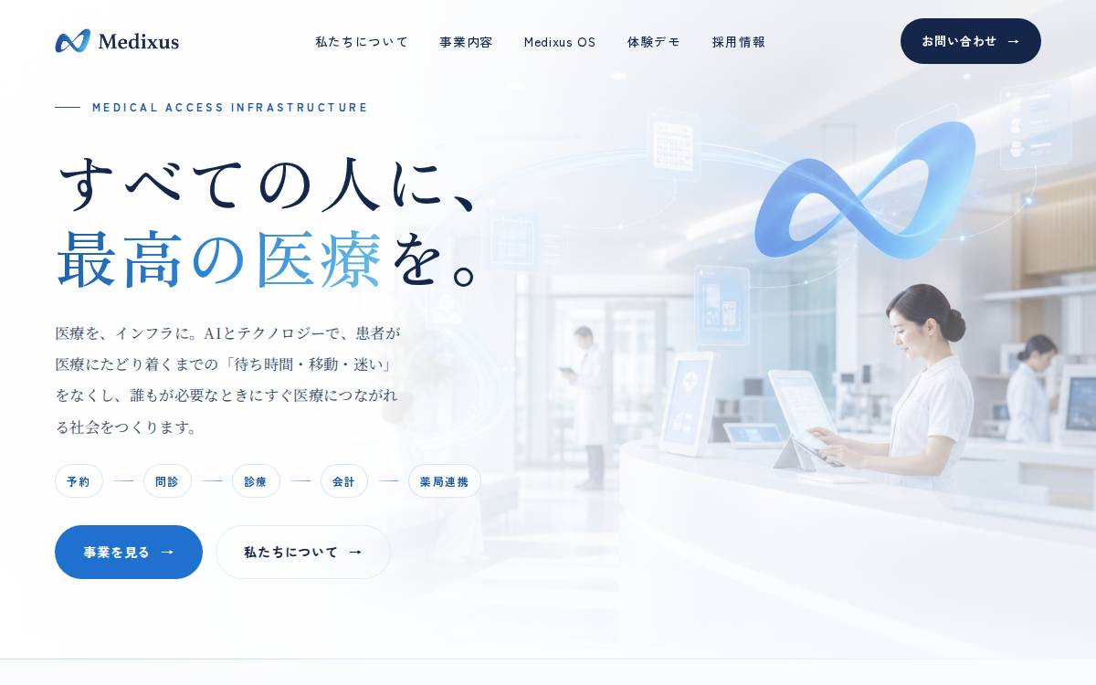 Medixus website preview