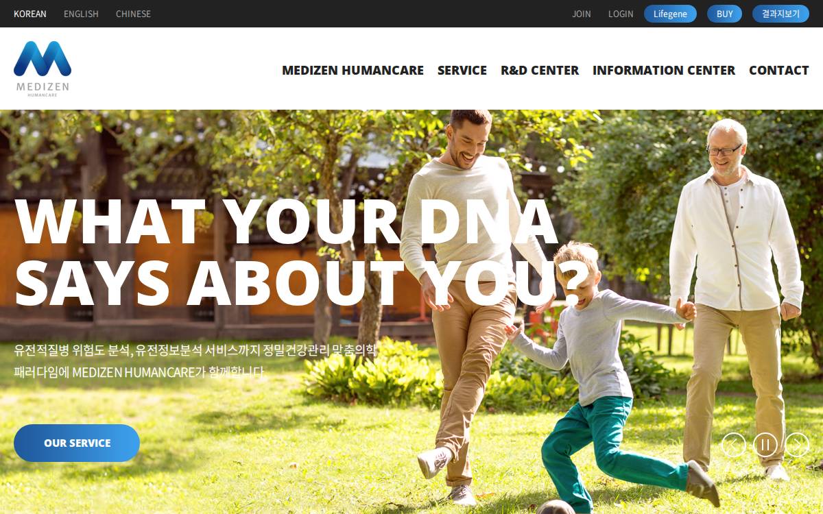 Medizencare website preview