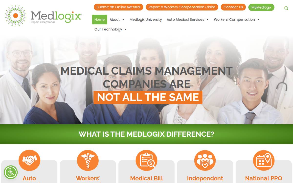 Medlogix website preview