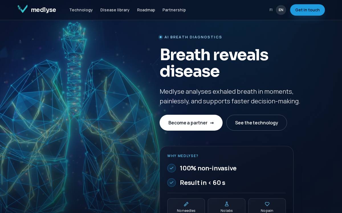 Medlyse website preview
