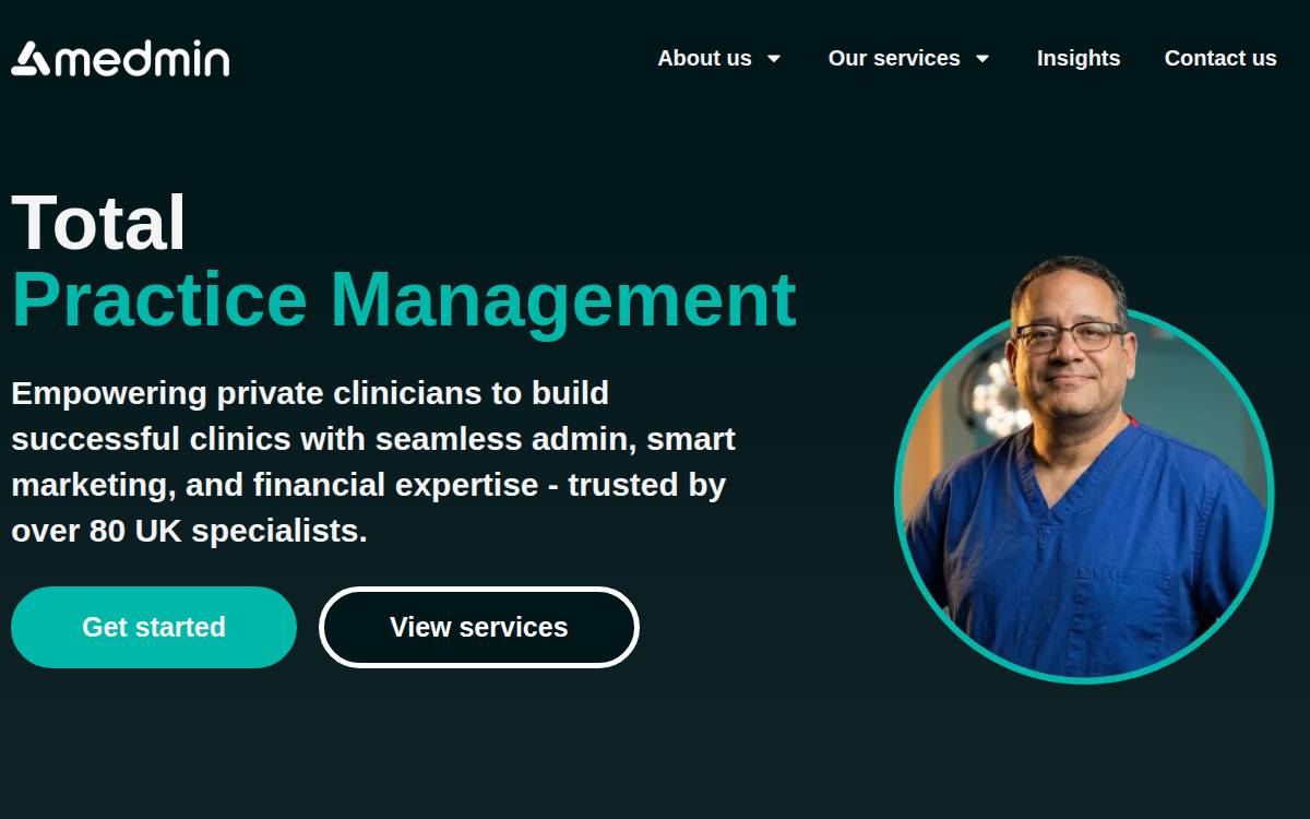 Medmin Seed website preview