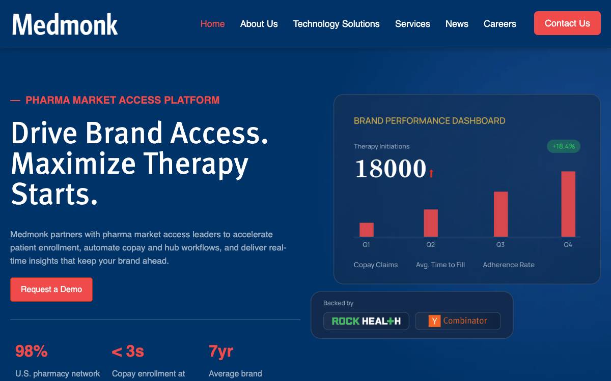 Medmonk website preview