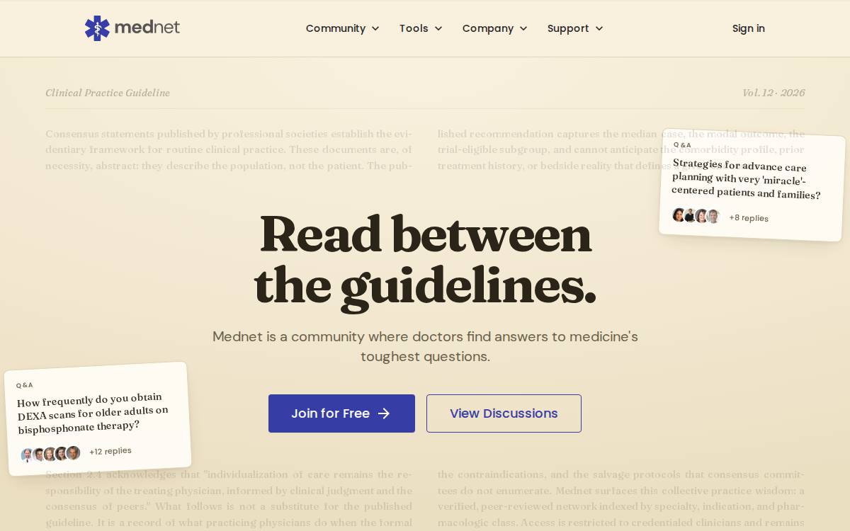 Mednet website preview