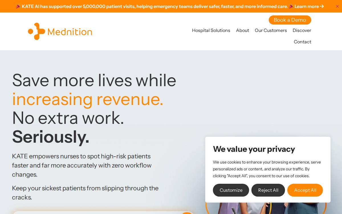 Mednition website preview