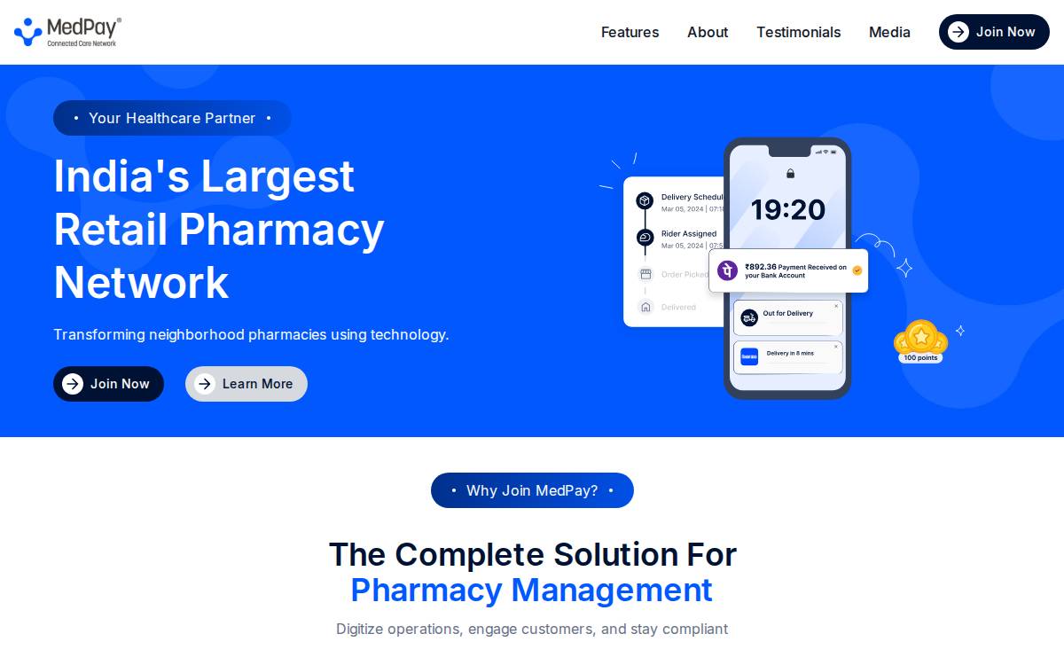 Medpay website preview