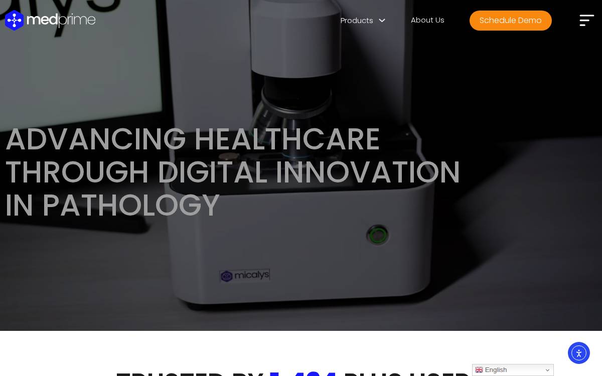 MedPrime website preview