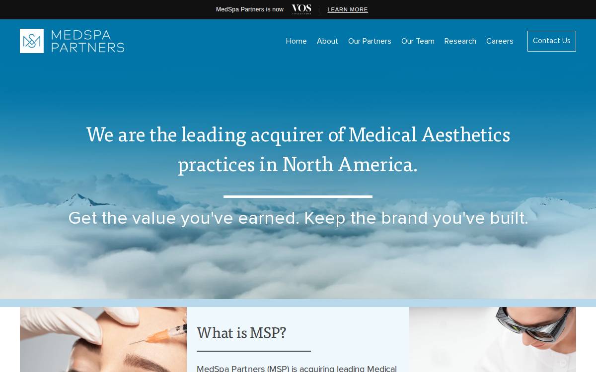 MedSpa Partners website preview