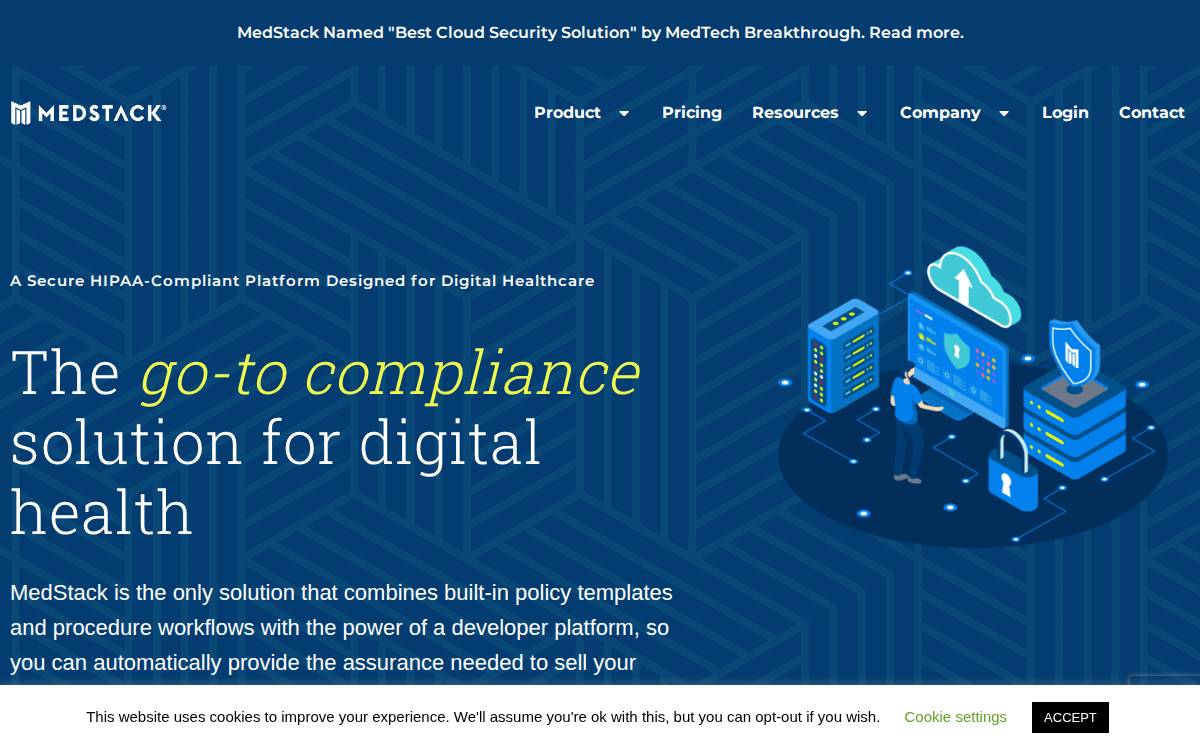 MedStack website preview