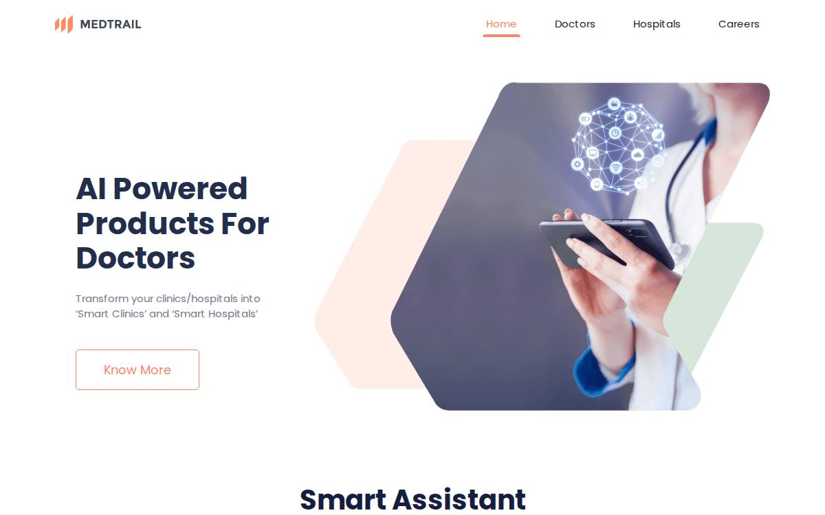 Medtrail website preview