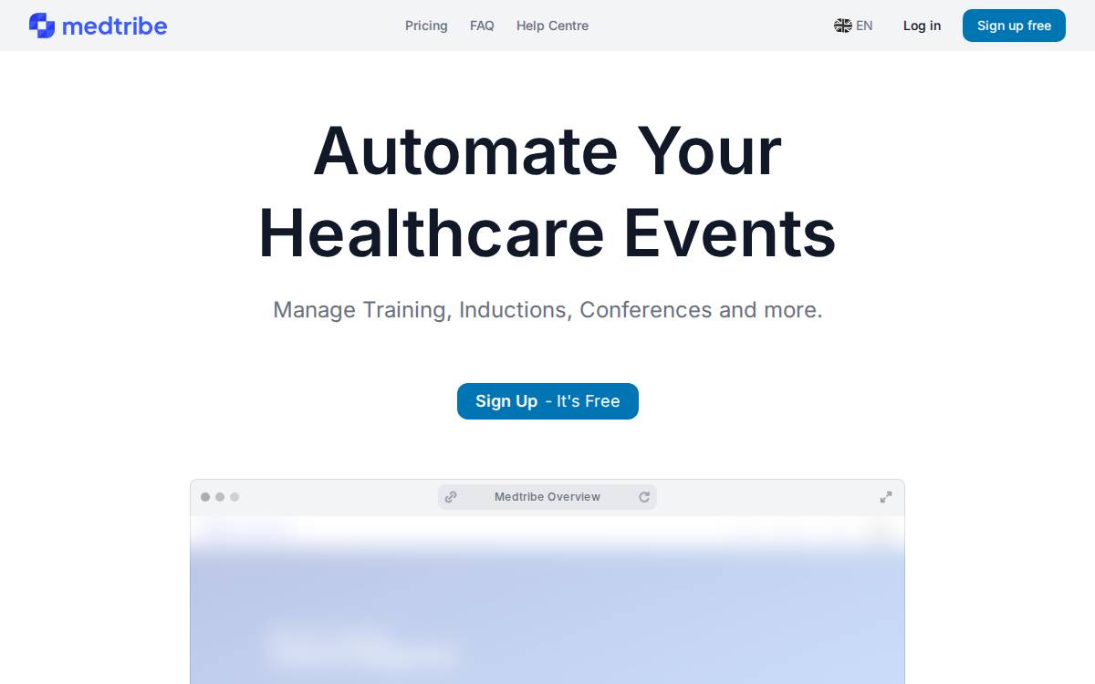 Medtribe website preview
