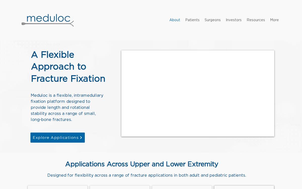 Meduloc Medical Devices & Equipment website preview
