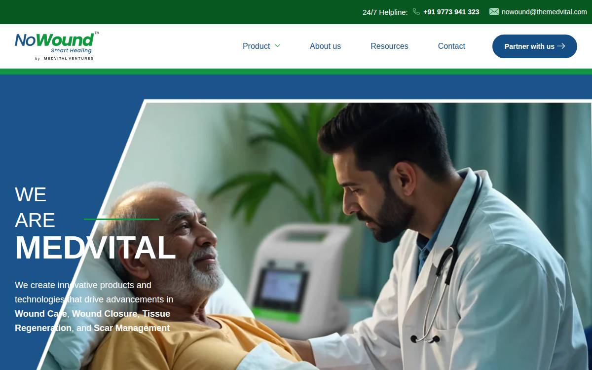 Medvital website preview
