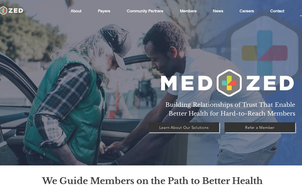MedZed website preview