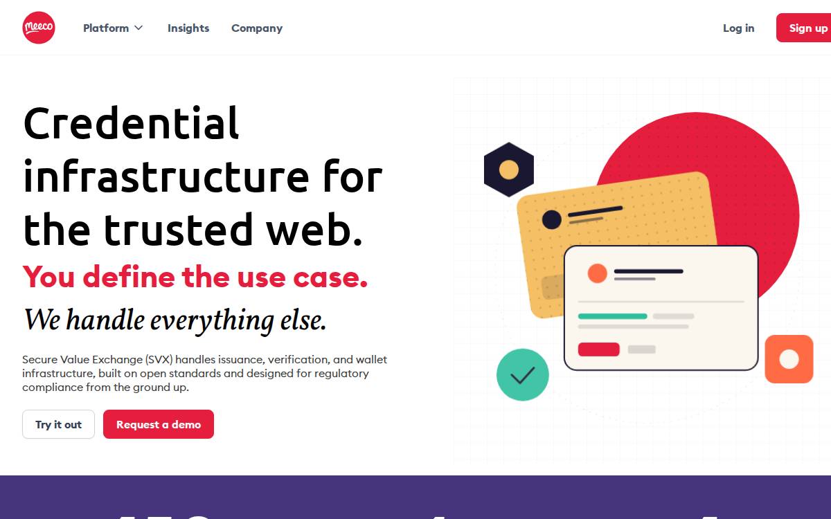 Meeco website preview