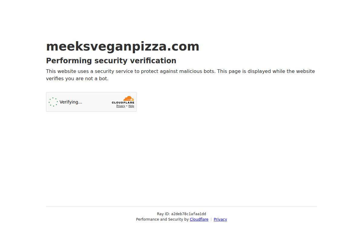 MEEK'S VEGAN website preview