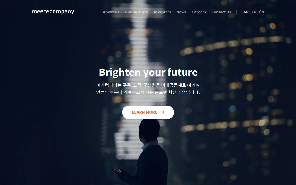 Meerecompany website preview