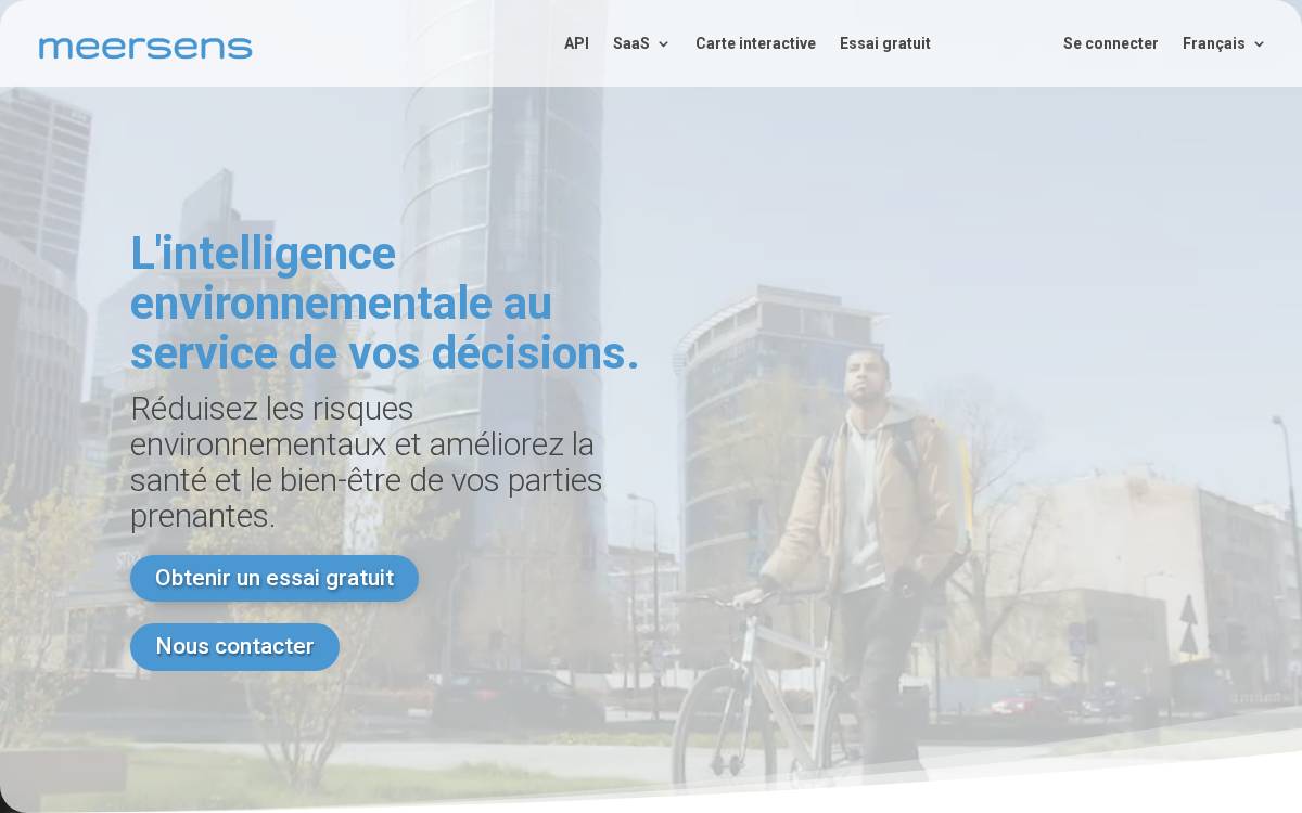 Meersens website preview