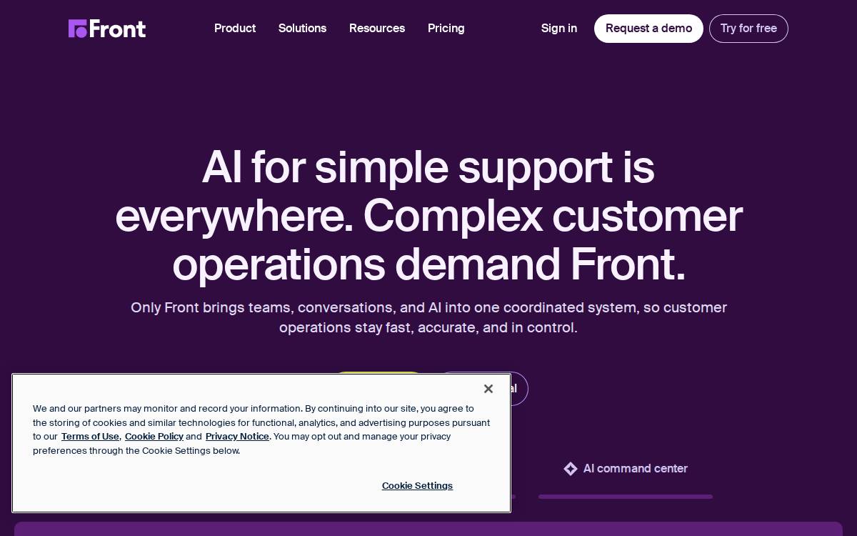 Meetingbird website preview