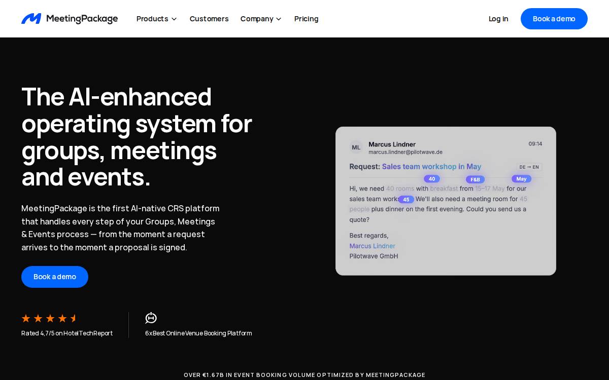 Meetingpackage website preview