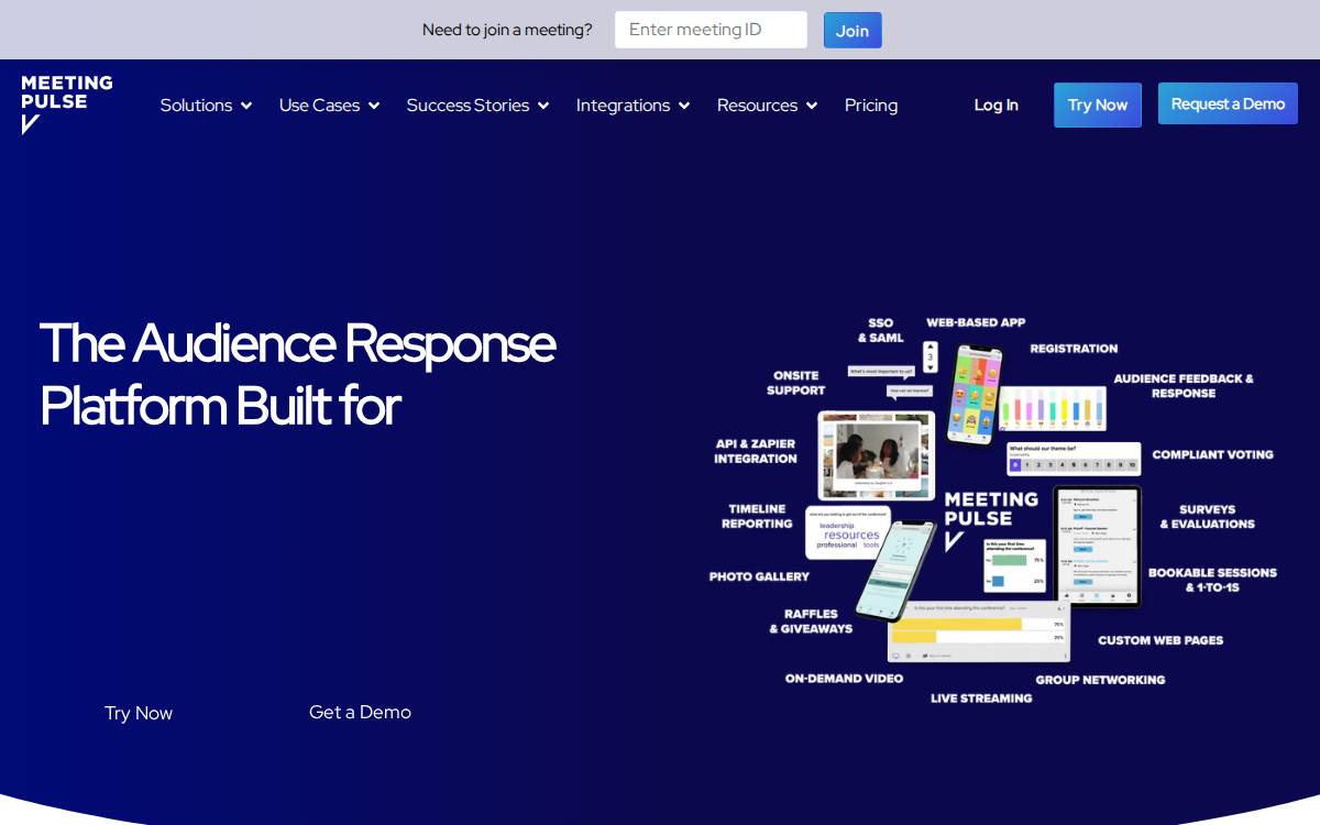 Meetingpulse website preview
