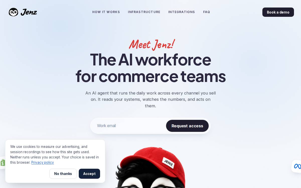 Meetjenz website preview