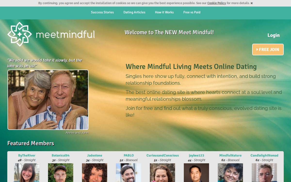 MeetMindful website preview