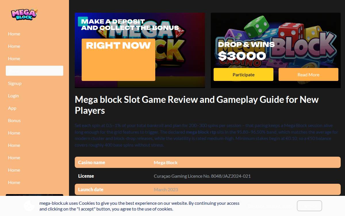 mega block website preview