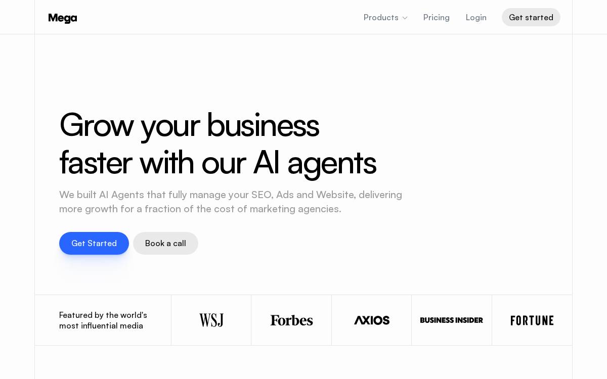 MEGA website preview