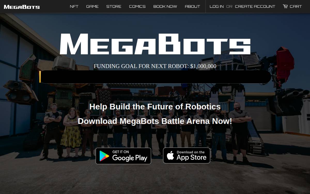 Megabots website preview