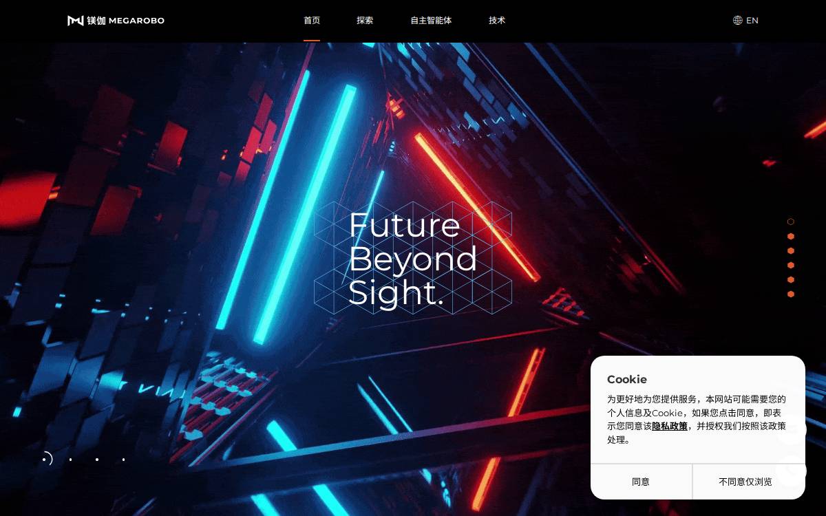 镁伽 website preview