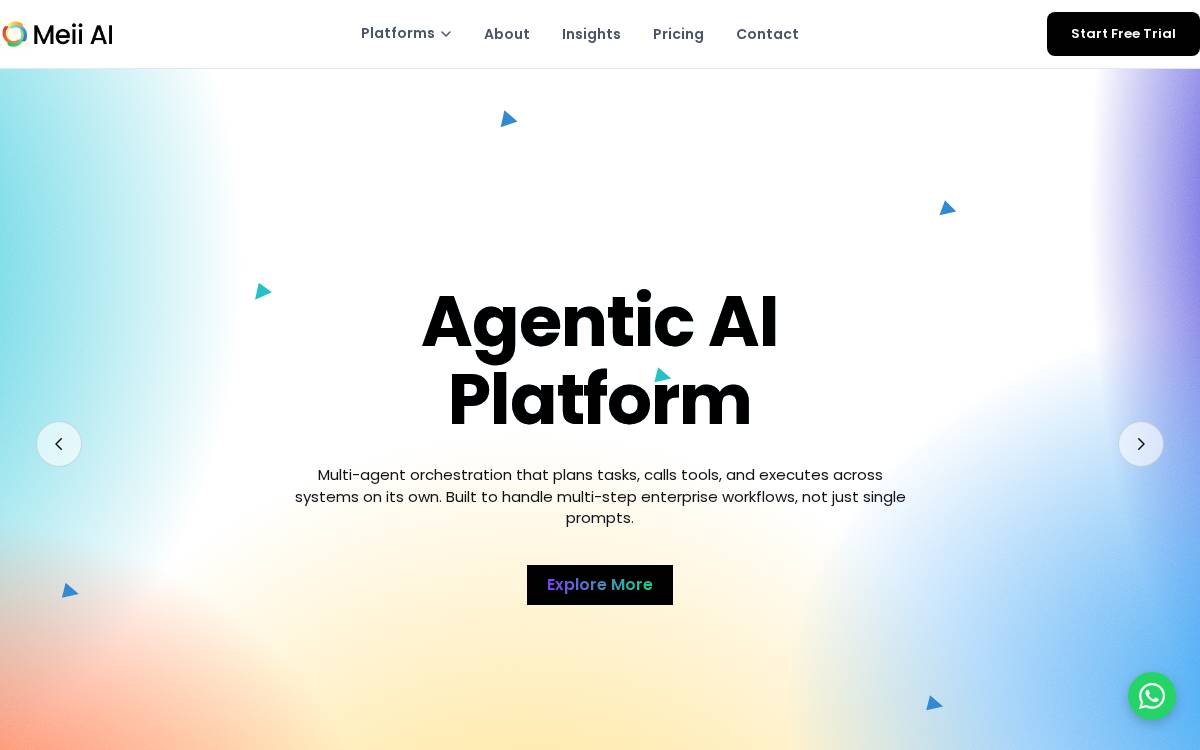 Meii AI website preview
