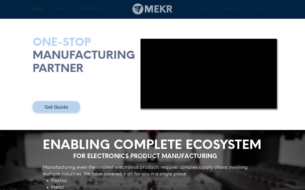 Mekr website preview