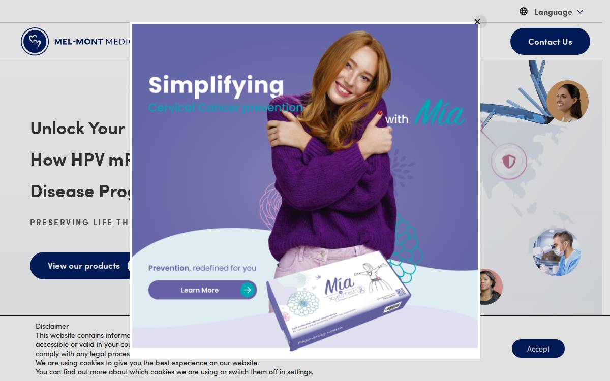 Mel-Mont Medical website preview