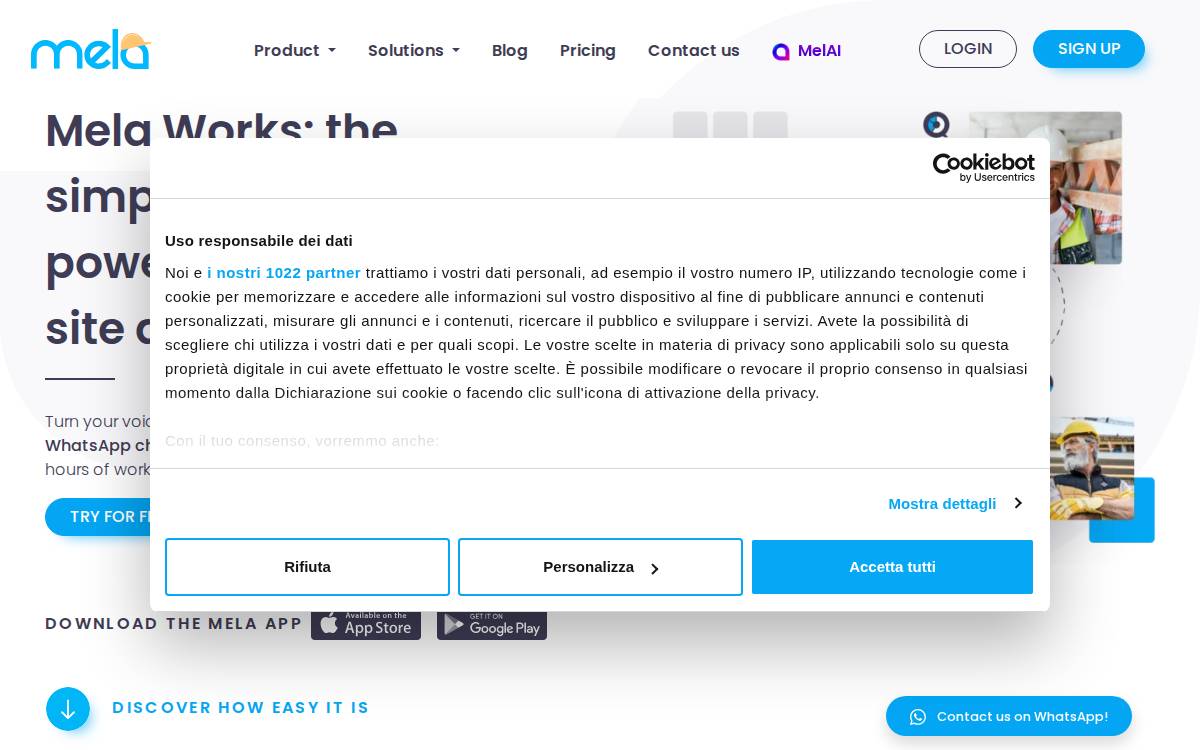 Mela Works website preview