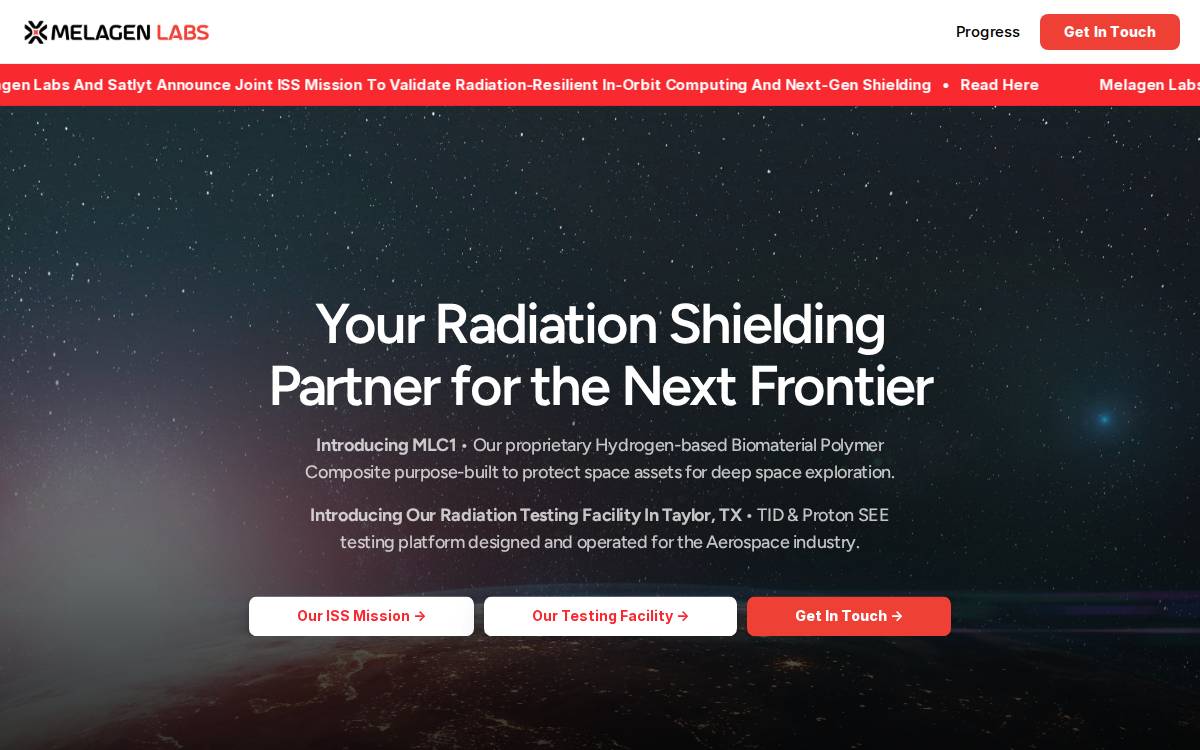 Melagen Labs website preview