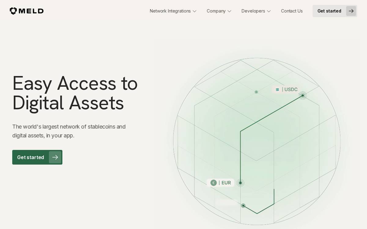 Meld website preview