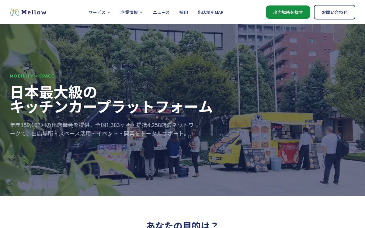 株式会社Mellow Active Platform website preview