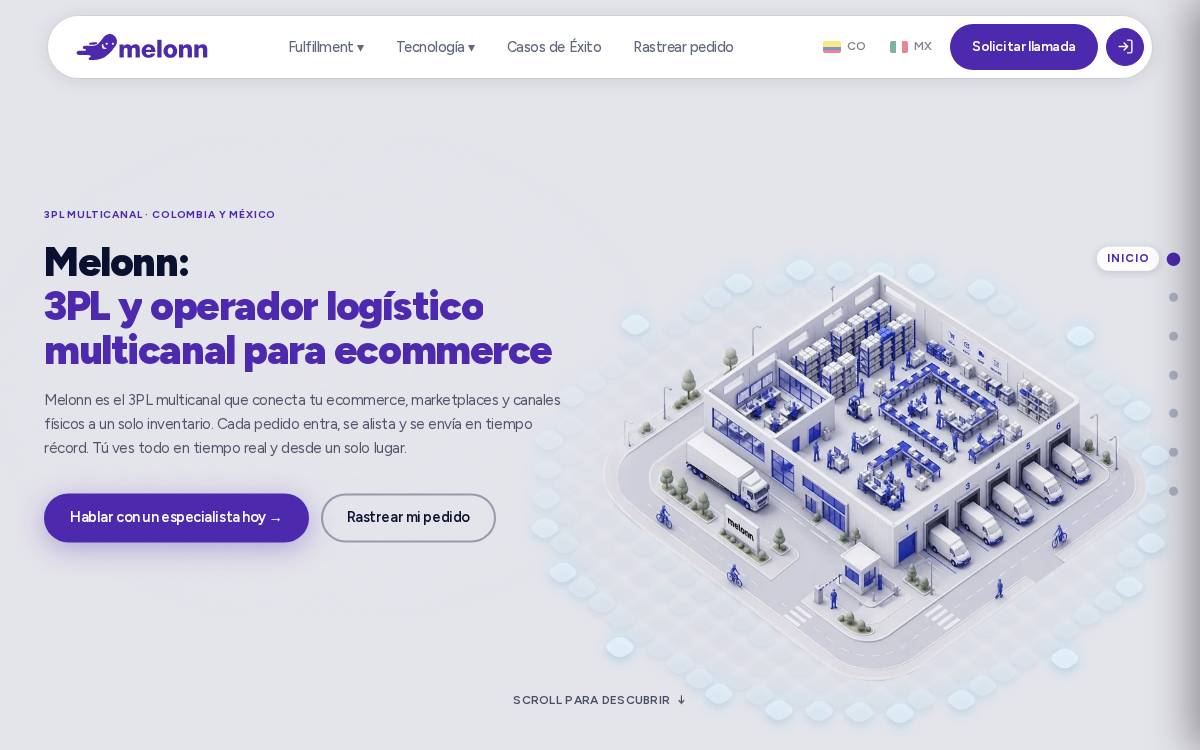 Melonn website preview