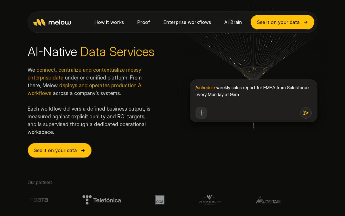 Melow website preview
