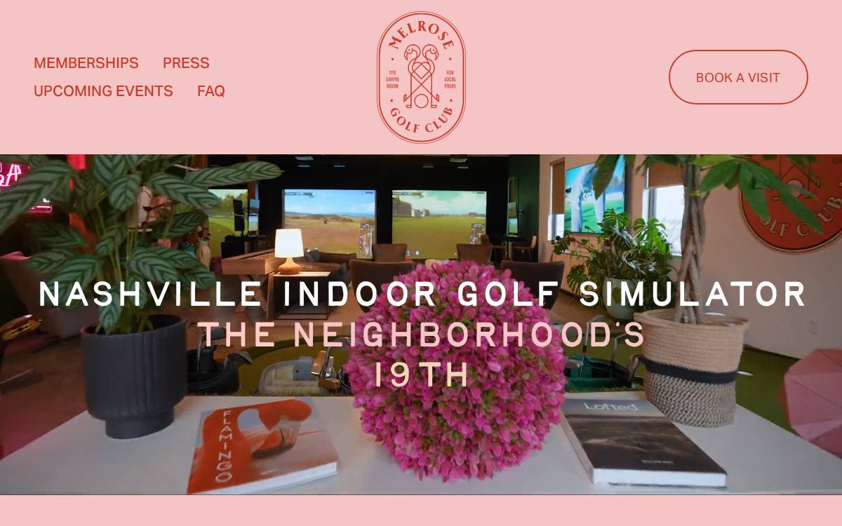 Melrose Golf Club website preview