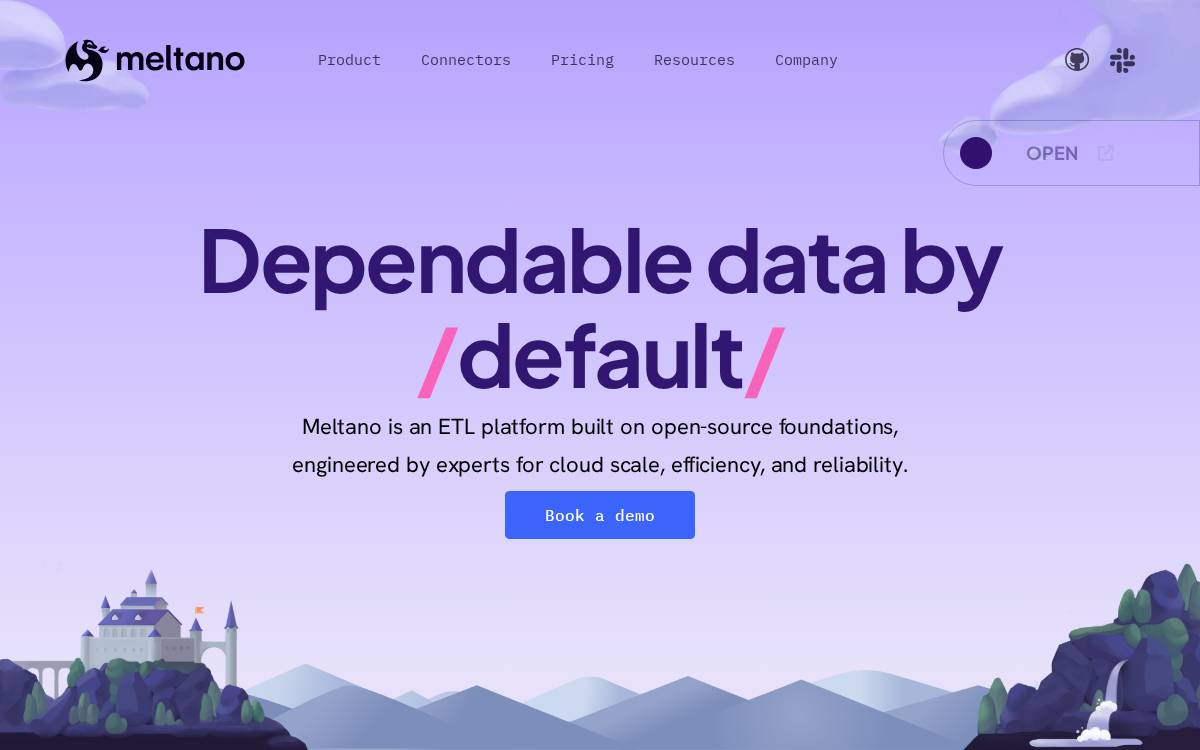 Meltano website preview
